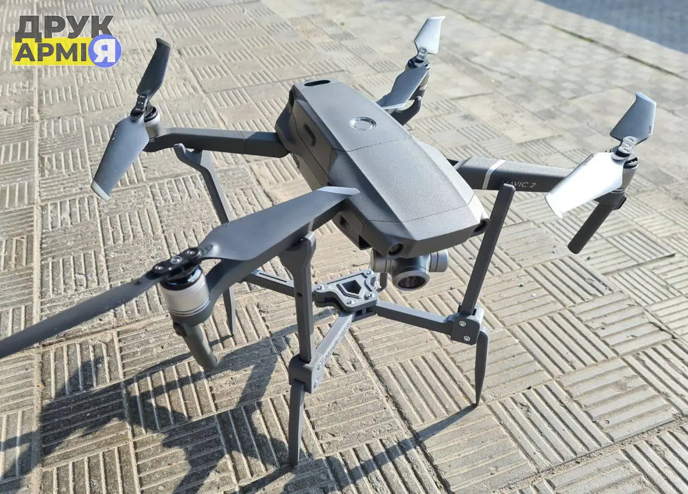 Drone on a launch platform